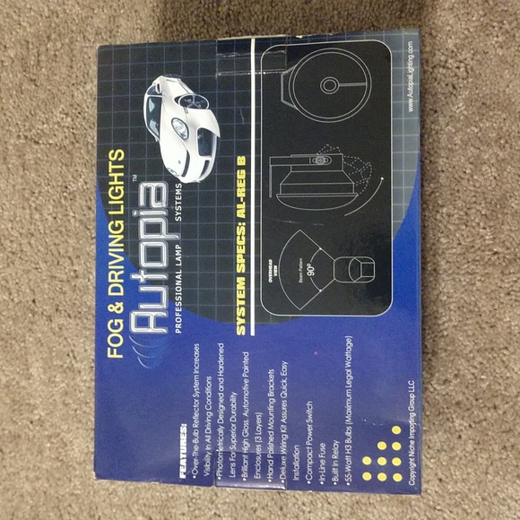 NEW Autopia AL-REG B Xenon White Halogen H3-55 Watt Fog & Driving Lights NIB - Picture 4 of 5